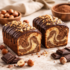 Chocolate and Hazelnut Marble