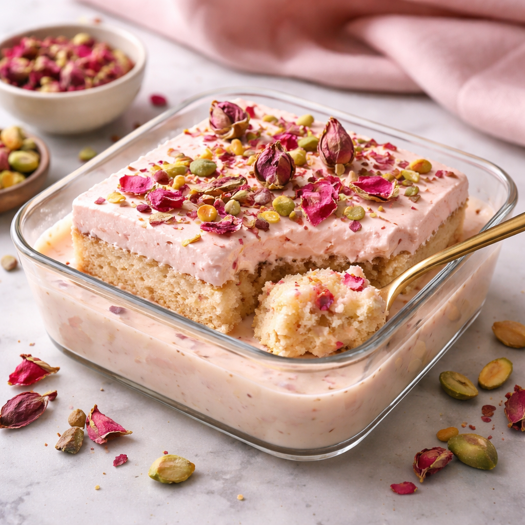 Rose Gulkand Tres Leches