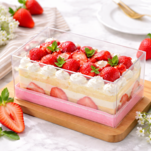 Strawberry Fruit Cake Box
